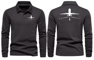 AIRBUS 330 LONG SLEEVE POLO